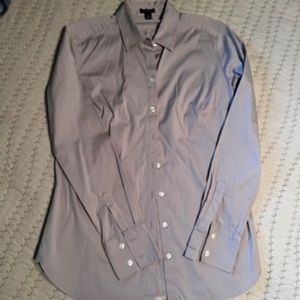 Ann Taylor The Perfect Shirt - Taupe - Size 2